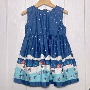 KITE EUC 100% Organic Cotton Adorable Winter Iceskating Dress